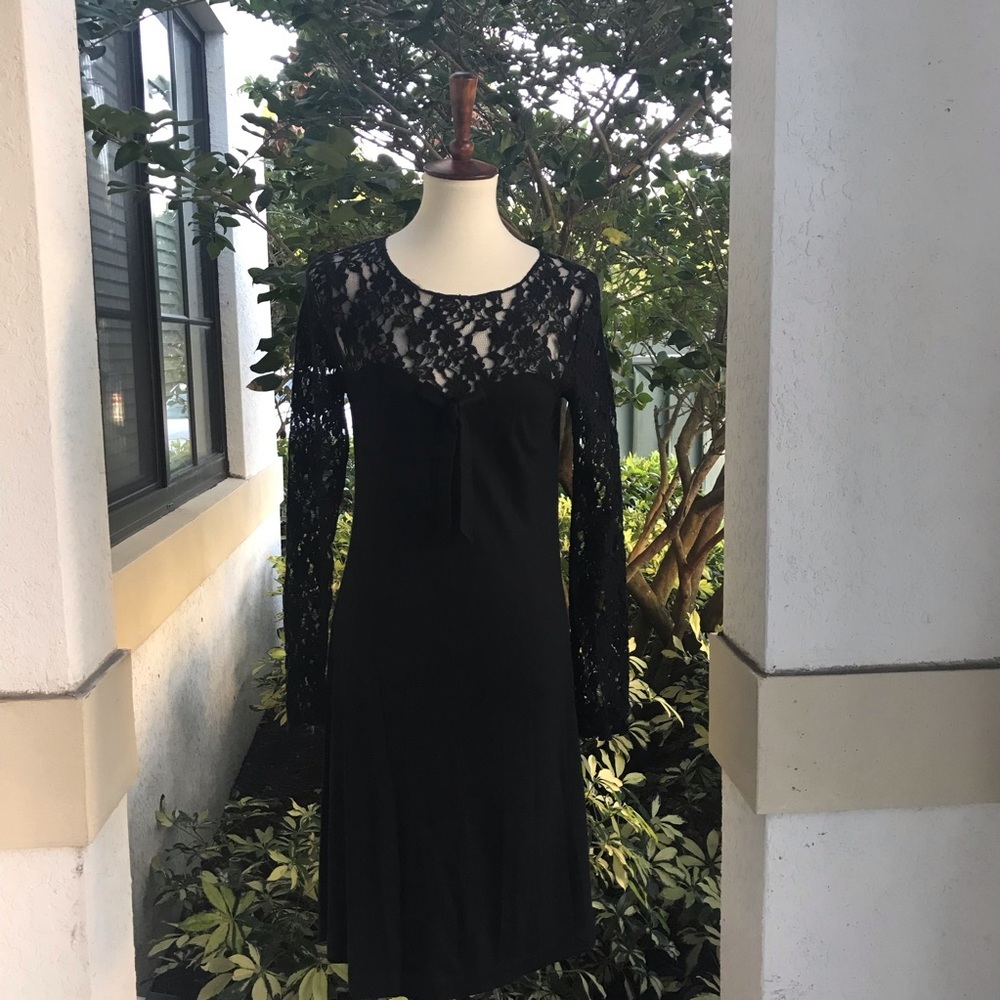 Love Moschino Little Black Dress with lace detail